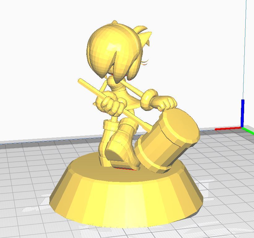 Free STL file Amy rose statue 🌹・3D print design to download・Cults